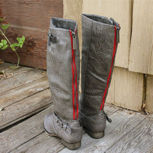 Smokestack Boots in Gray: Featured Product Image
