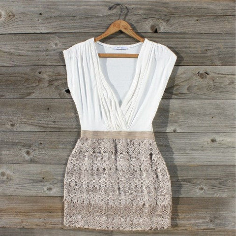 Tucked Lace Dress