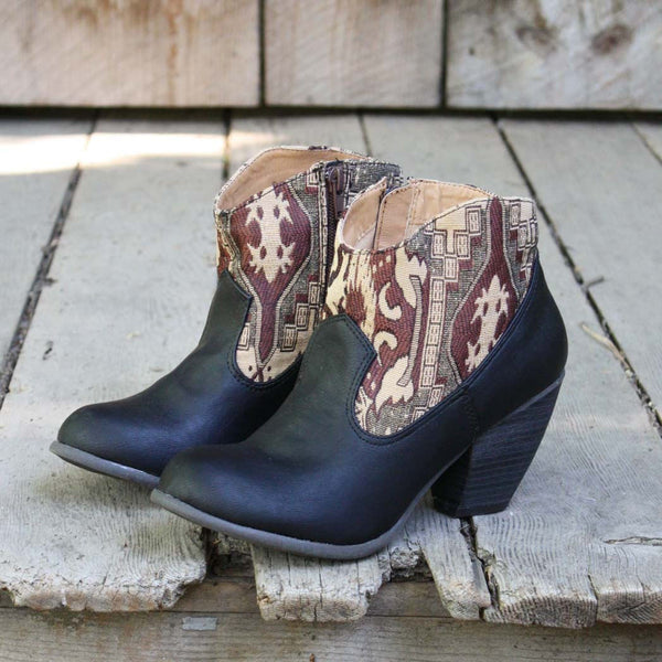 The Cooper Kilim Bootie in Black: Featured Product Image