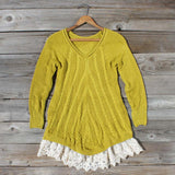 Spun Straw Lace Sweater: Alternate View #2