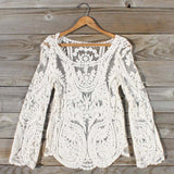 Laced in Snow Blouse: Alternate View #1