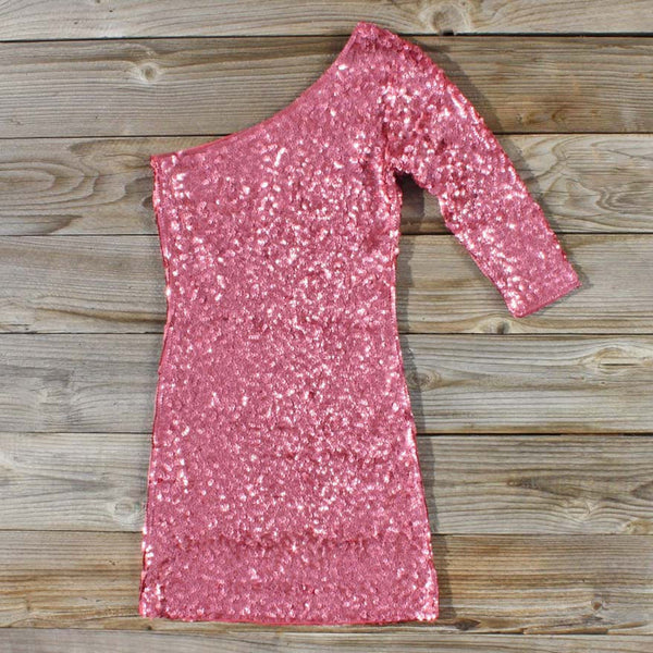 Golden Moon Party Dress in Pink: Featured Product Image