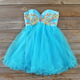 Minted Jewels Party dress in Turquoise: Alternate View #1