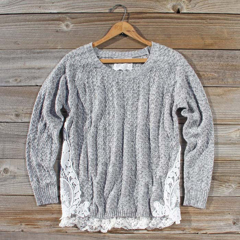 Hazy Stratus Lace Sweater