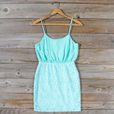Midnight Lace Dress in Mint: Alternate View #1