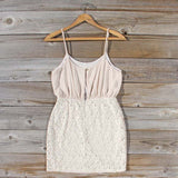 Midnight Lace Dress in Sand: Alternate View #4