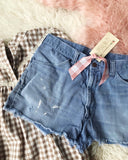 Vintage Frayed Denim Shorts: Alternate View #2