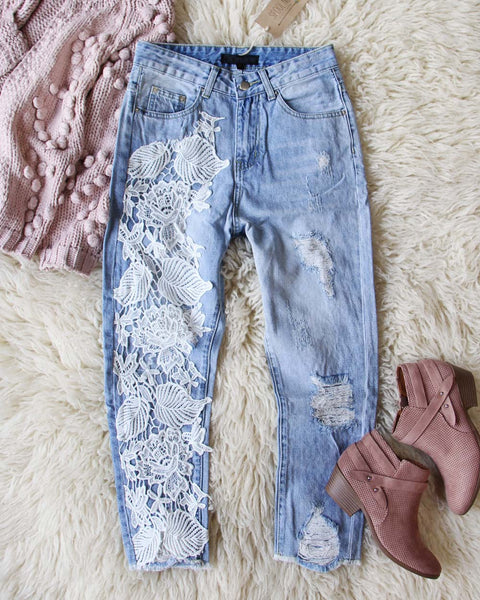Addy Lace Jeans: Featured Product Image