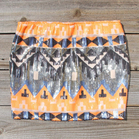 Back Trail Skirt in Orange