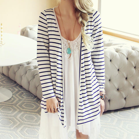 Basic Stripe Cardigan