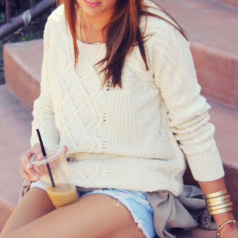 The Cozy Cable Knit Sweater