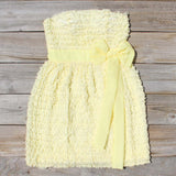 Chiffon Tart Dress in Lemon: Alternate View #1