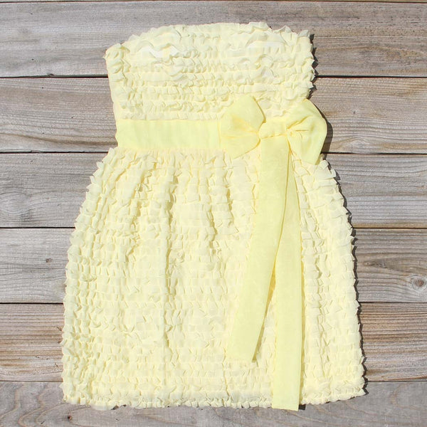 Chiffon Tart Dress in Lemon: Featured Product Image