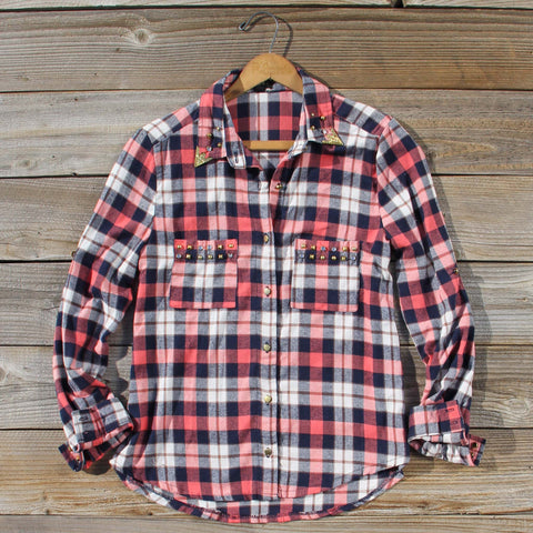 Cozy Cabin Plaid Blouse