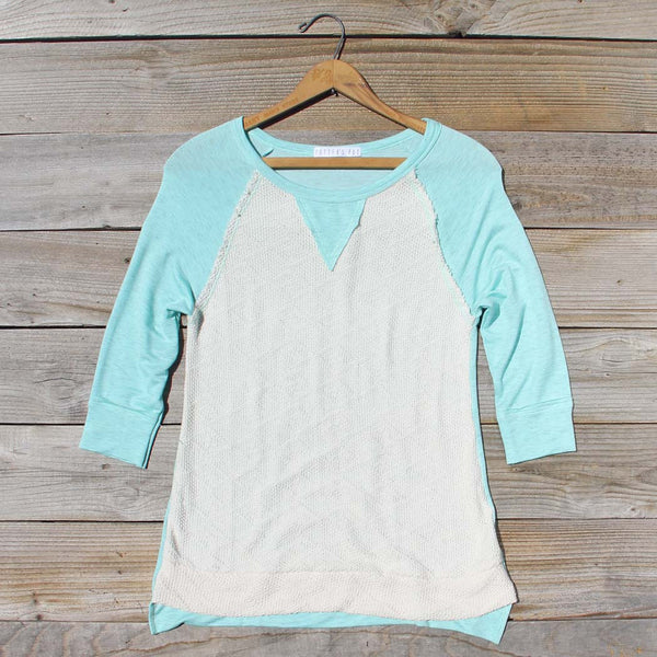 Cozy Camp Tee in Mint: Featured Product Image