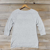 Cozy Camp Tee in Gray: Alternate View #4