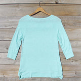 Cozy Camp Tee in Mint: Alternate View #4