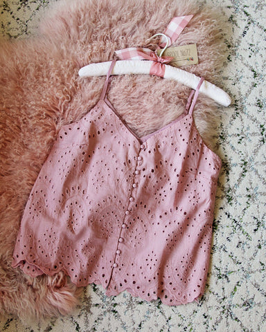 Eyelet Layering Tank