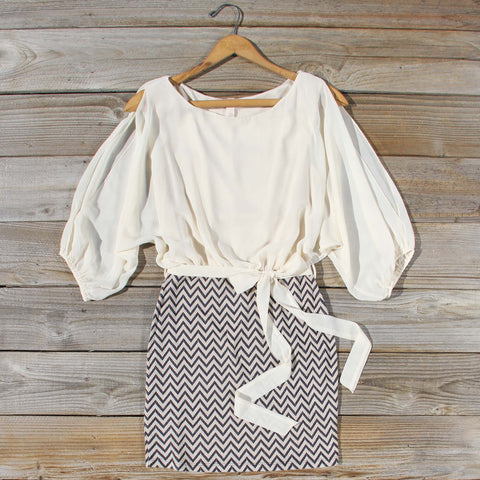 Fall Skies Chevron Dress