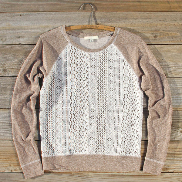 Fireside Nights Lace Sweatshirt: Featured Product Image