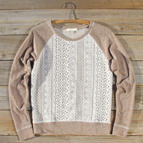 Fireside Nights Lace Sweatshirt