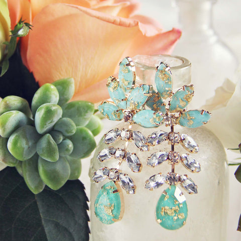 Gold Dust Earrings in Rain