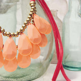 Honeydew Necklace in Peach: Alternate View #2