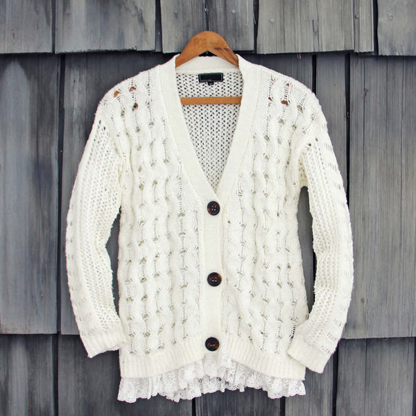 Jack Frost Lace Fisherman's Sweater: Featured Product Image