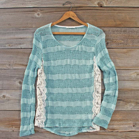 January Mint Lace Top