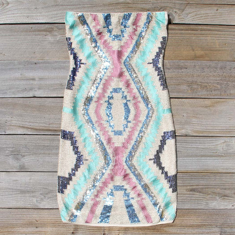 Native Clover Beaded Dress