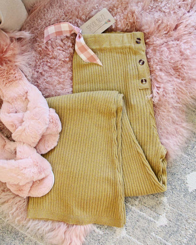 Marbled Knit Cozy Pants