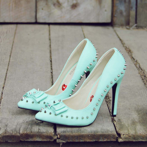 Mint & Studs Heels: Featured Product Image