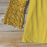 Moon & Feather Dress in Mustard: Alternate View #3