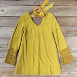 Moon & Feather Dress in Mustard: Alternate View #4