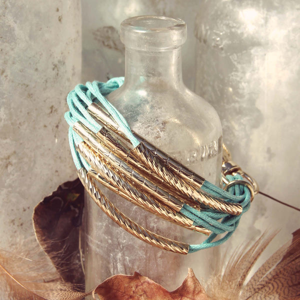 October Bundle Bracelet in Turquoise: Featured Product Image