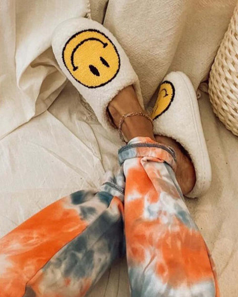 Don't Worry Be Happy Slippers: Featured Product Image