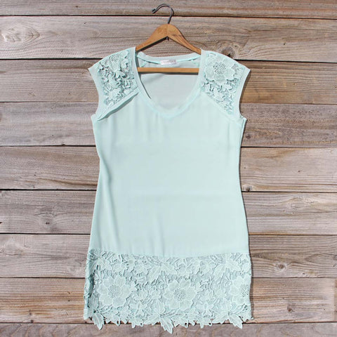 Sea Foam Lace Dress
