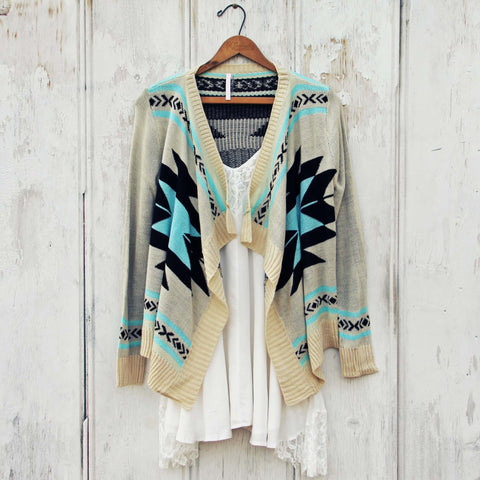 Smoke River Sweater in Turquoise