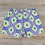 Smoke & Mirrors Shorts in Lime: Alternate View #1