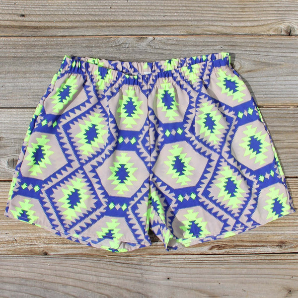 Smoke & Mirrors Shorts in Lime: Featured Product Image