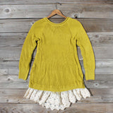 Spun Straw Lace Sweater: Alternate View #4