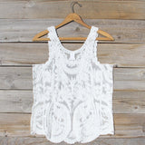 Summer Snow Lace Tank in White: Alternate View #4