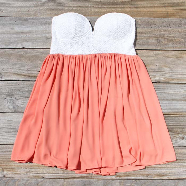Sweetheart & Mint Dress in Peach: Featured Product Image