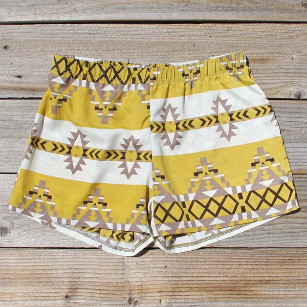 The Billy Native Shorts in Mustard: Featured Product Image