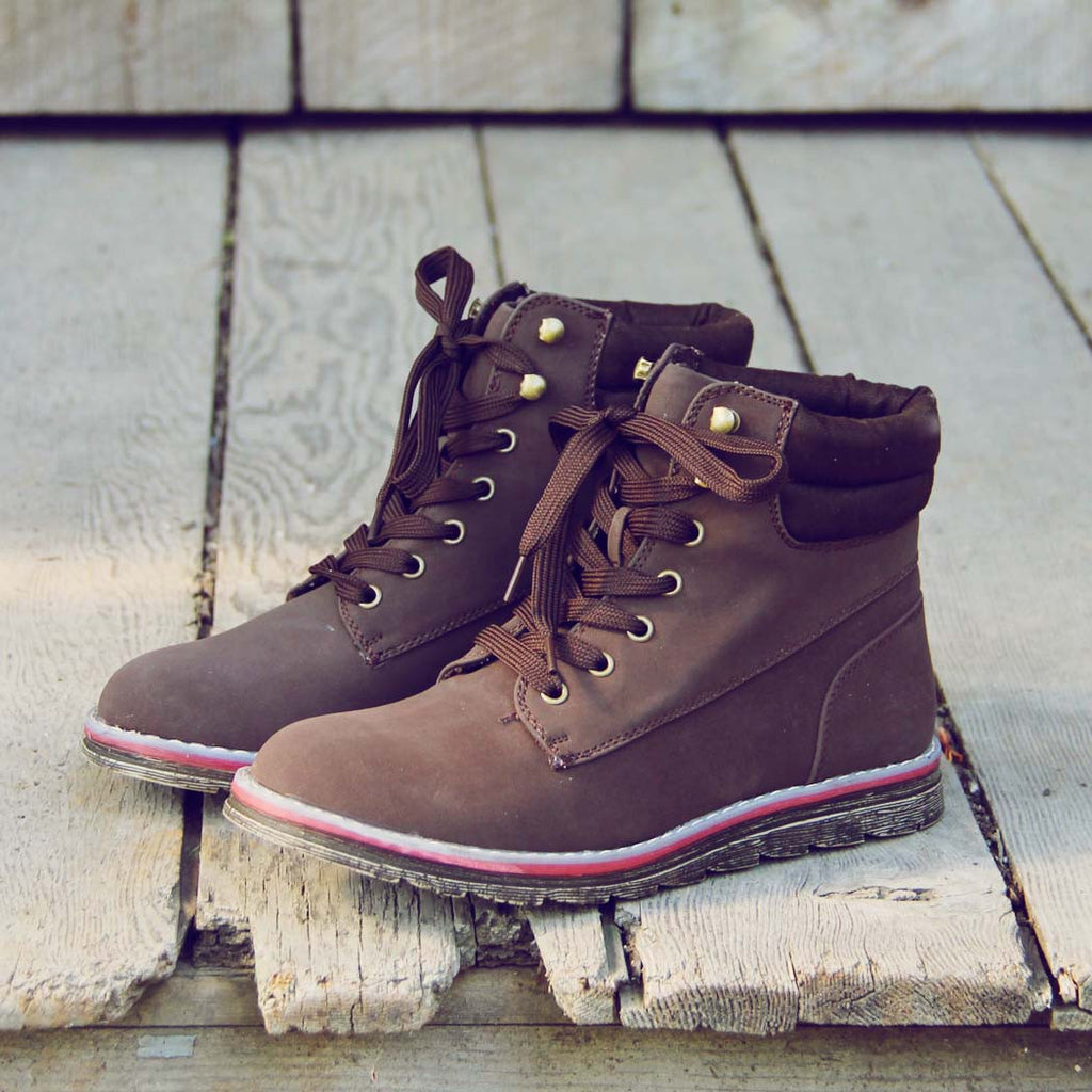 Sweet & Rugged Combat Boots in Brown, Rugged Boots & Shoes from Spool ...