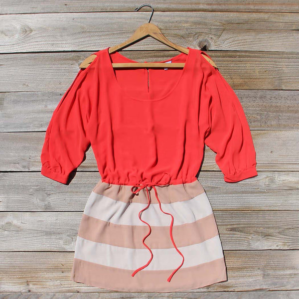 Thundering Waters Dress in Coral: Featured Product Image