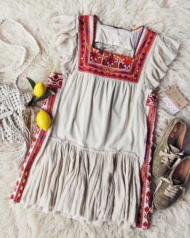 Tulum Embroidered Tunic Dress