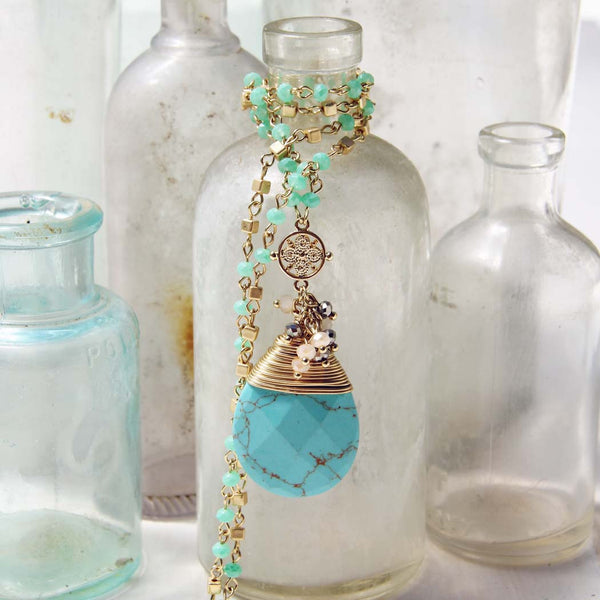 Turquoise Moon Necklace: Featured Product Image