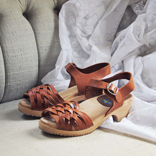 Vintage 70's Woven Sandals: Featured Product Image