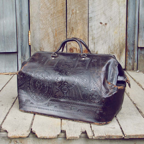 Vintage Native Nights Leather Tote: Featured Product Image